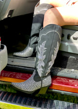 Black Rhinestone Cowboy Boots