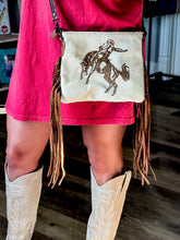 Buckin’ Horse Fringe Leather Handbag