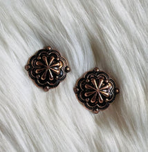 Greeley Large Concho Earrings {Bronze}
