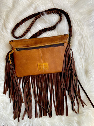 The Ranch Braided Fringe Handbag