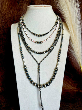 The Pink Desert Necklace (16”)