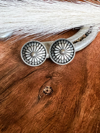 The Coral Concho Earrings by Tom Lewis