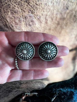 The Coral Concho Earrings by Tom Lewis