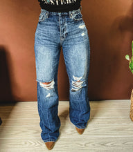 Gentry Wide Leg Flare Denim