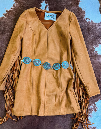 Kerosene Fringe Dress {Palomino}