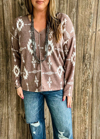 The Rancho Taupe Top