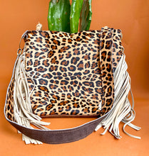 Leopard Fringe Handbag