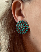 Old Town Turquoise/Bronze Cluster Stud Earrings