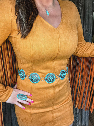 Kerosene Fringe Dress {Palomino}