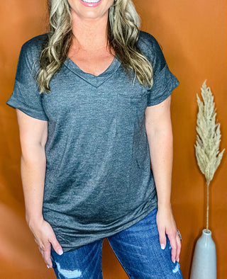 Basic Tee {Charcoal}