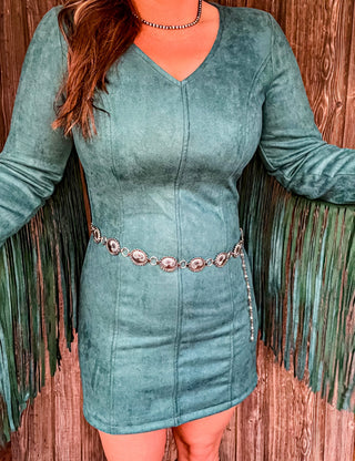 Kerosene Fringe Dress {Turquoise}
