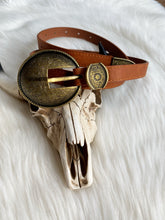 The Oakley Western Belt {Tan}