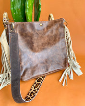 Leopard Fringe Handbag