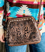 Butterfly Tooled Handbag